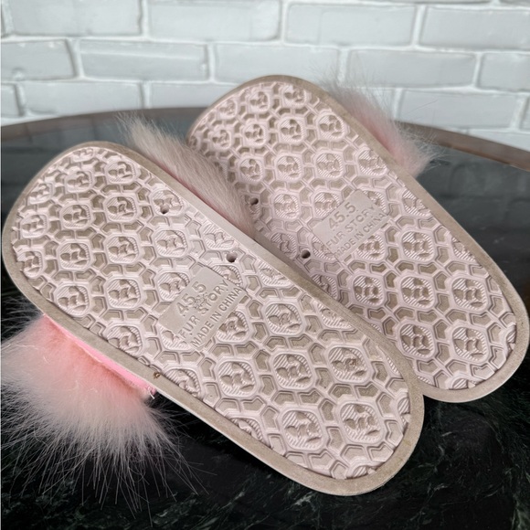 FUR STORY Fur Flip flop/slipper/sandal - Picture 5 of 7